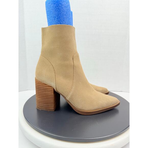 Steve Madden Calabria Womens Size 6M Tan Brown Leather Ankle Boots Booties - Picture 6 of 13